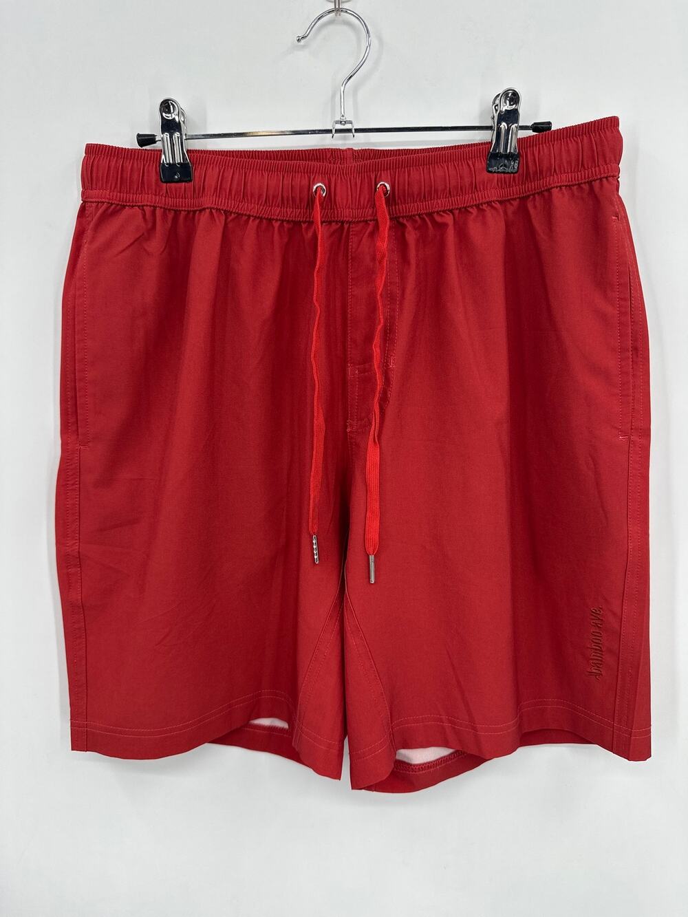 Men's Bamboo Ave Boundless Athletic Shorts in Rust Size Medium